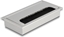 Attēls no Delock Cable grommet for table mounting with brush 160 x 80 x 28 mm silver