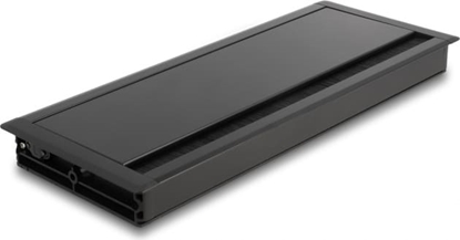 Picture of Delock Cable grommet for table mounting with brush 300 x 120 x 28 mm black