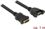 Attēls no Delock Cable HDMI-A female > HDMI-A female panel-mount 4K 30 Hz 1 m