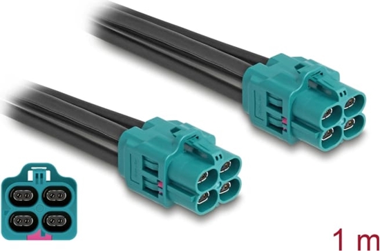 Picture of Delock Cable HDMTD Z quad jack to HDMTD Z quad jack 1 m
