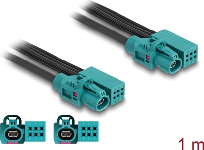 Picture of Delock Cable HDMTD Z single + Powerpin jack to HDMTD Z single + Powerpin jack 1 m