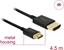 Picture of Delock Cable High Speed HDMI with Ethernet - HDMI-A male > HDMI Mini-C male 3D 4K 4.5 m Active Slim High Quality