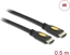 Изображение Delock Cable High Speed HDMI with Ethernet - HDMI-A male > HDMI-A male 4K 0.5 m