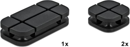 Picture of Delock Cable Holder Combo Set 3 pieces black
