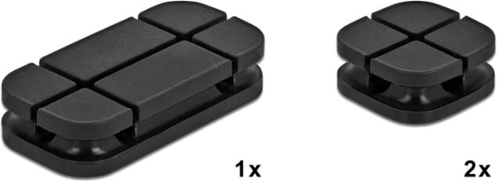 Picture of Delock Cable Holder Combo Set 3 pieces black