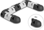 Изображение Delock Cable holder self-adhesive modular set 9 pieces black / grey