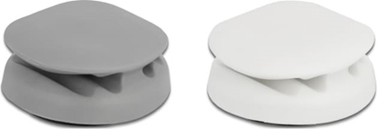 Picture of Delock Cable Holder self-adhesive with 4 feed-throughs Set 2 pieces