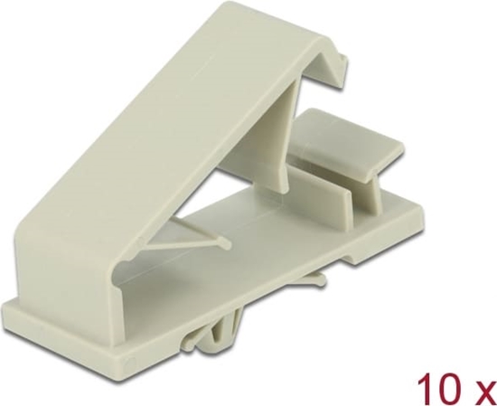Picture of Delock Cable holder with Expansion Anchor grey 10 pieces