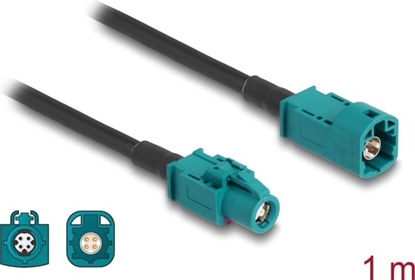 Picture of Delock Cable HSD Z male to HSD Z female 1 m