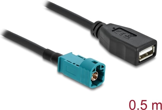 Picture of Delock Cable HSD Z male to USB 2.0 Type-A female 0.5 m