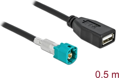 Picture of Delock Cable HSD Z male to USB 2.0 Type-A female 0.5 m Premium