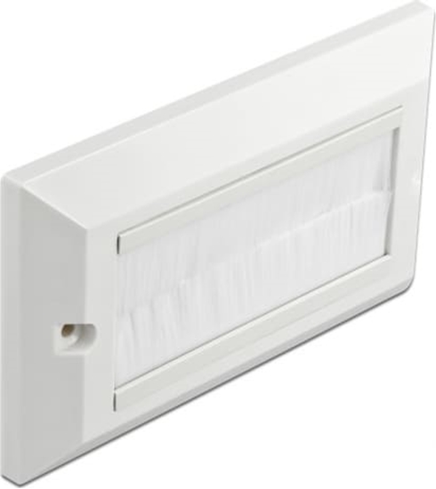 Picture of Delock Cable Management Cover 146 x 86 mm with white Brush Strips