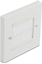Picture of Delock Cable Management Cover 86 x 86 mm with white Brush Strips