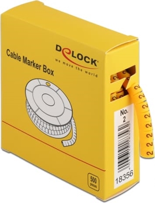 Picture of Delock Cable Marker Box, No. 2, yellow, 500 pieces