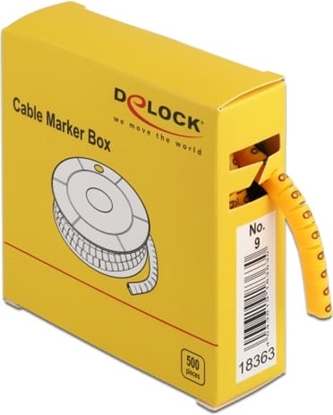 Picture of Delock Cable Marker Box, No. 9, yellow, 500 pieces