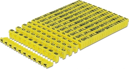 Picture of Delock Cable Marker Clips A-Z yellow 260 pieces