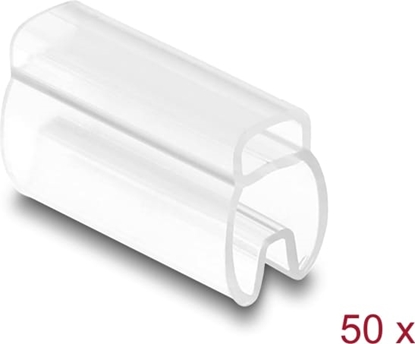 Picture of Delock Cable Marker for cable diameter 4 - 7 mm 50 pieces transparent