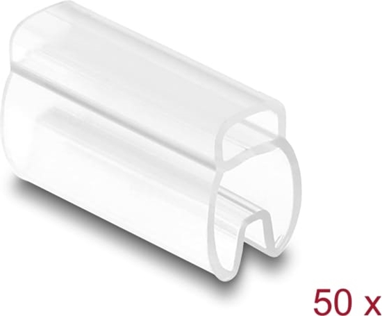 Picture of Delock Cable Marker for cable diameter 4 - 7 mm 50 pieces transparent