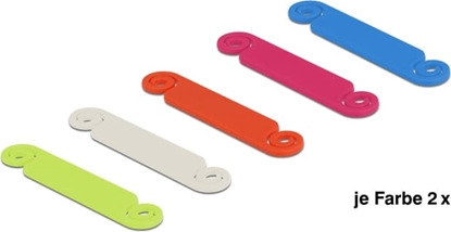 Picture of Delock Cable Marker set 10 pieces assorted colours