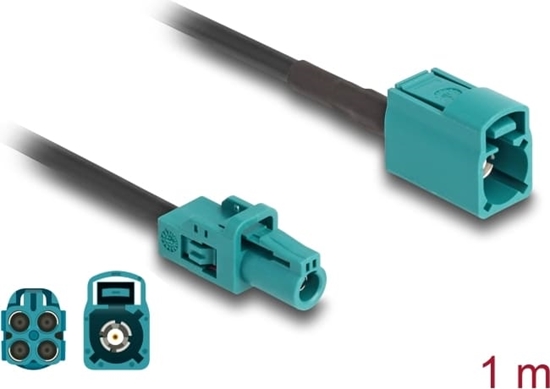 Picture of Delock Cable Mini FAKRA Z jack quad to FAKRA Z jack quad B-Type