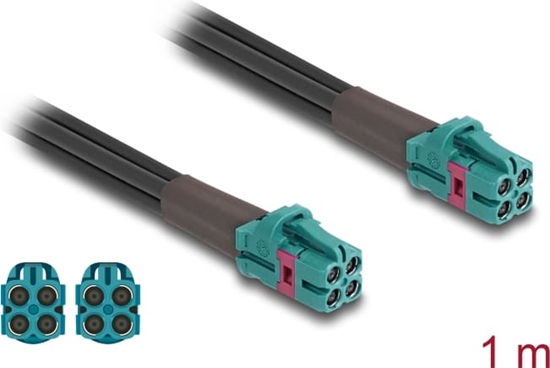 Picture of Delock Cable Mini FAKRA Z jack quad to Mini FAKRA Z jack quad B-Type