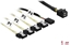 Attēls no Delock Cable Mini SAS HD SFF-8643 > 4 x SATA 7 pin Reverse + Sideband 1 m