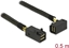 Attēls no Delock Cable Mini SAS HD SFF-8643 > Mini SAS HD SFF-8643 angled 0.5 m