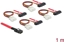 Picture of Delock Cable mini SAS SFF-8087 > 4 x SAS SFF-8482 + power 1 m