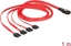 Picture of Delock Cable Mini SAS SFF-8087 > 4 x SATA 7 pin 1 m