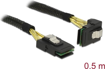 Picture of Delock Cable Mini SAS SFF-8087 > Mini SAS SFF-8087 angled 0.5 m
