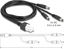 Picture of Delock Cable Mini-Fit 4.2 mm 6 pin male to 3 x DC 5.5 x 2.5 mm male black