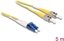 Attēls no Delock Cable Optical Fibre LC Duplex to ST Duplex Singlemode OS2 5 m
