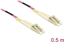 Attēls no Delock Cable Optical Fibre LC to LC Multi-mode OM4 0,5 m