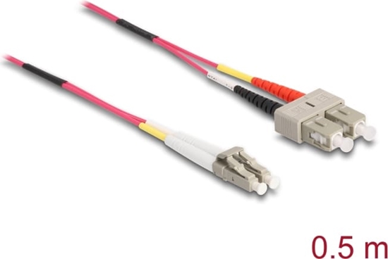 Picture of Delock Cable Optical Fibre LC to SC Multi-mode OM4 0.5 m