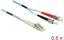 Picture of Delock Cable Optical Fibre LC to ST Multi-mode OM3 0.5 m