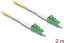 Изображение Delock Cable Optical Fibre LC-APC to LC-APC Simplex Singlemode OS2 2 m