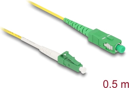 Picture of Delock Cable Optical Fibre LC-APC to SC-APC Simplex Singlemode OS2 0.5 m