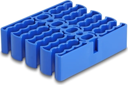 Picture of Delock Cable Organizer with 24 cable entries blue