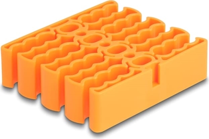 Picture of Delock Cable Organizer with 24 cable entries orange