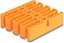 Attēls no Delock Cable Organizer with 24 cable entries orange