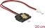 Изображение Delock Cable Power 2 pin female > 1 x SATA 15 pin receptacle (5 V) metal clip 20 cm