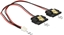 Изображение Delock Cable Power 2 pin female > 2 x SATA 15 pin receptacle (5 V) metal 20 cm