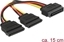 Изображение Delock Cable Power SATA 15 pin > 2 x SATA HDD – straight
