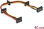 Picture of Delock Cable Power SATA 15 pin plug > 4 x SATA 15 pin receptacle 40 cm multicolour