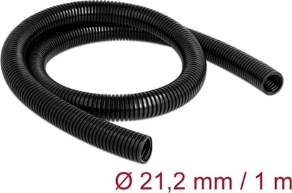 Изображение Delock Cable protection sleeve 1 m x 21.2 mm black