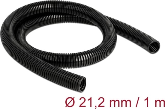 Изображение Delock Cable protection sleeve 1 m x 21.2 mm black