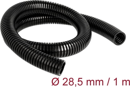 Изображение Delock Cable protection sleeve 1 m x 28.5 mm black