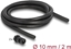 Picture of Delock Cable protection sleeve 2 m x 10 mm with 2 x PG7 conduit fitting set black