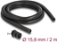 Picture of Delock Cable protection sleeve 2 m x 15.8 mm with 2 x PG11 conduit fitting set black