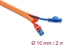 Attēls no Delock Cable Protection Sleeve self-closing 2 m x 10 mm orange